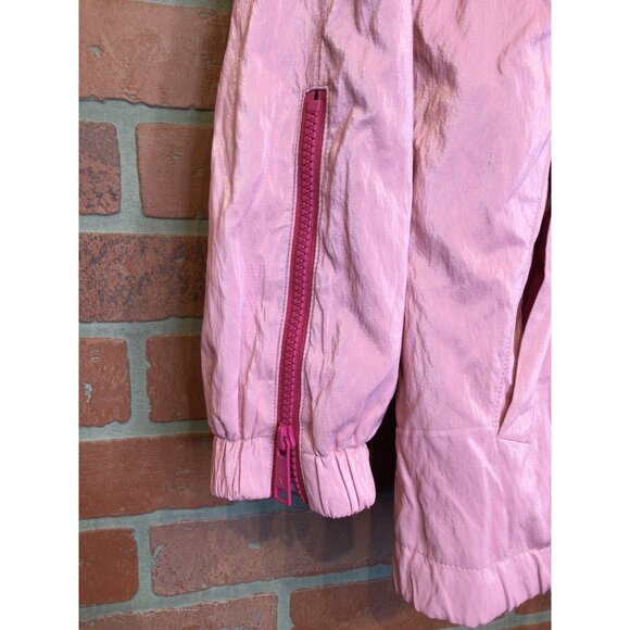 Nikki Jones Lightweight Luster Pink Bonbon Hooded Jacket Womens Size XS - Picture 4 of 10